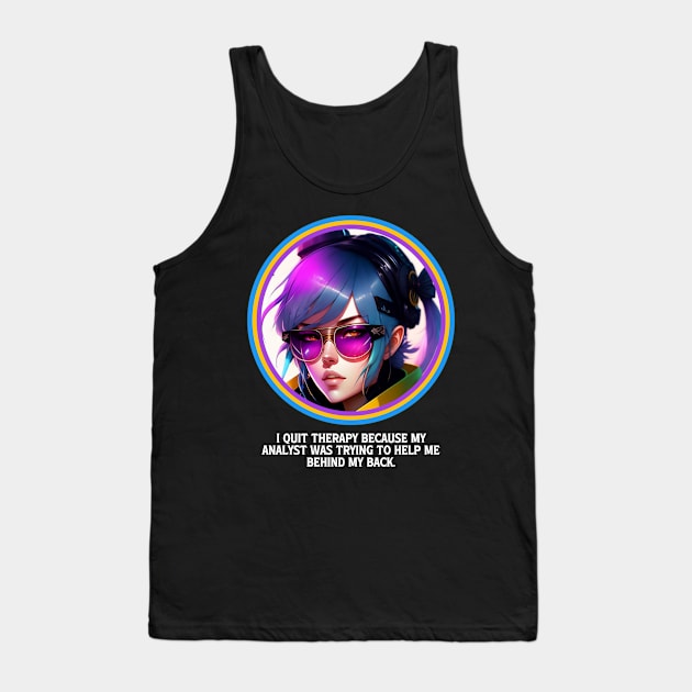 Therapy Session Tank Top by QuirkyPrintShop